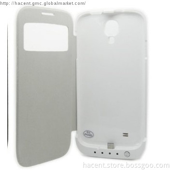 3500mah battery case for samsung s4 /i9500 with leather cover